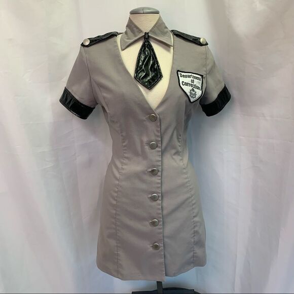 Dreamgirl corrections officer Halloween costume outfit size large - Picture 2 of 13